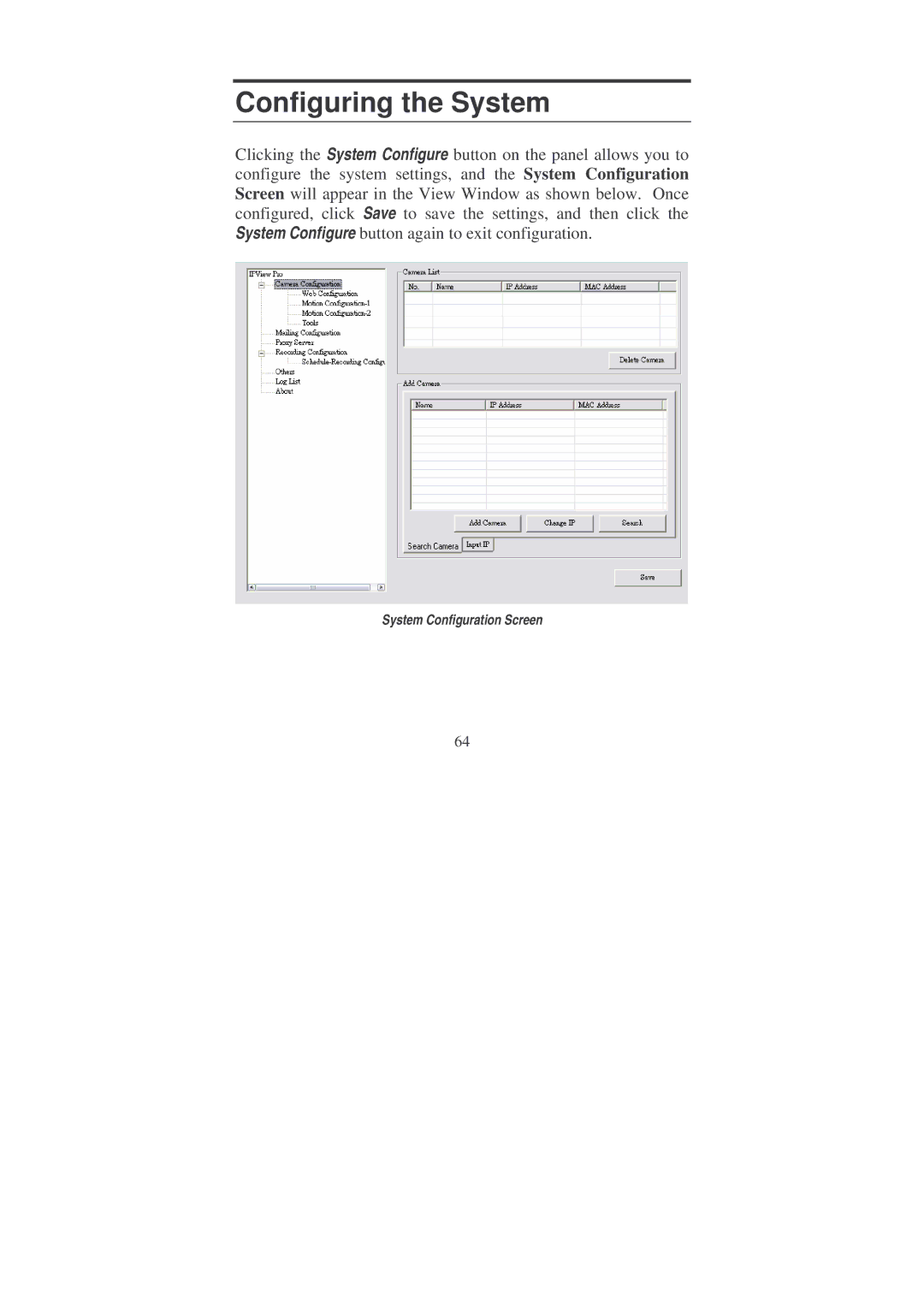 Soho Webcam manual Configuring the System 