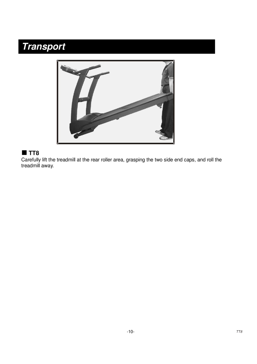 Sole Control Remotes TT8 manual Transport 