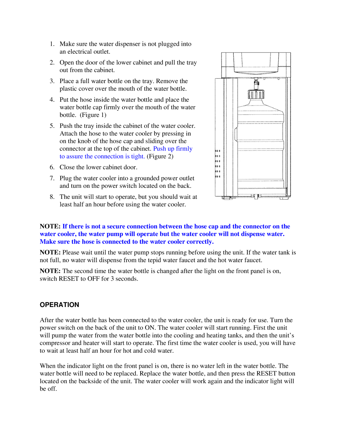 Soleus Air Aqua Sub MW-59 owner manual Operation 