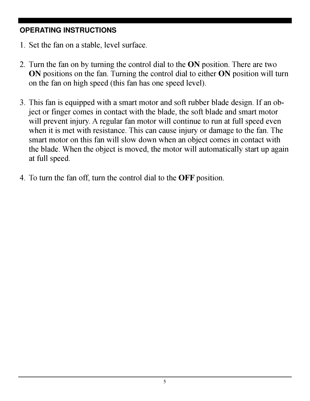 Soleus Air ft1-20-10 manual Operating Instructions 