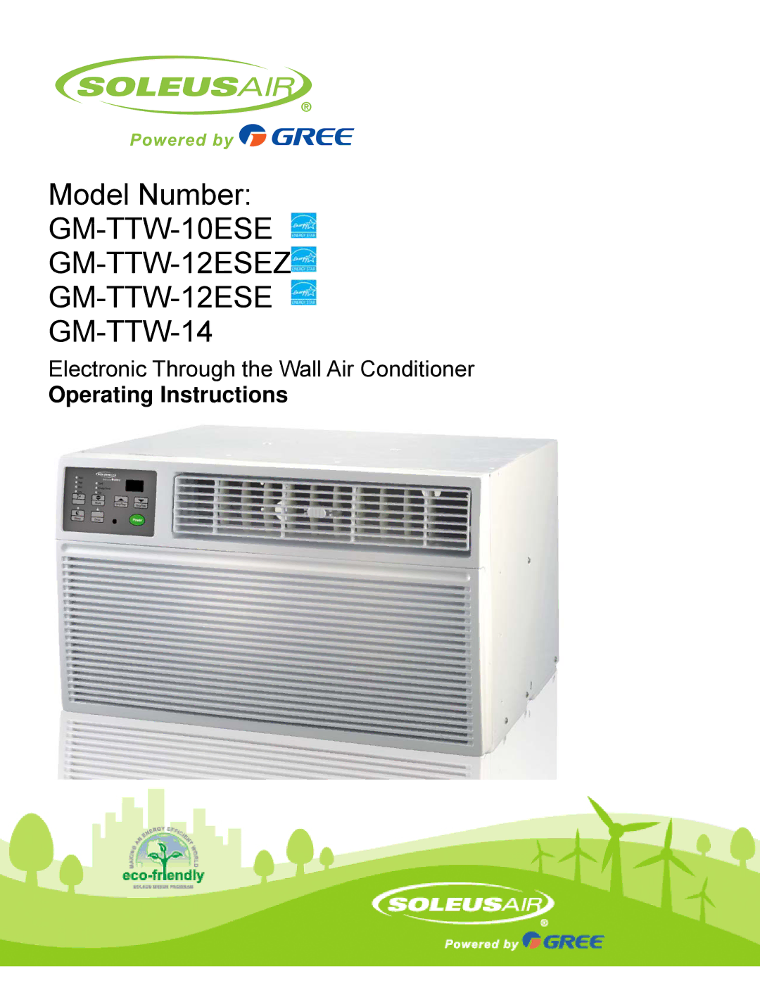 Soleus Air manual GM-TTW-10ESE GM-TTW-12ESEZ GM-TTW-14 