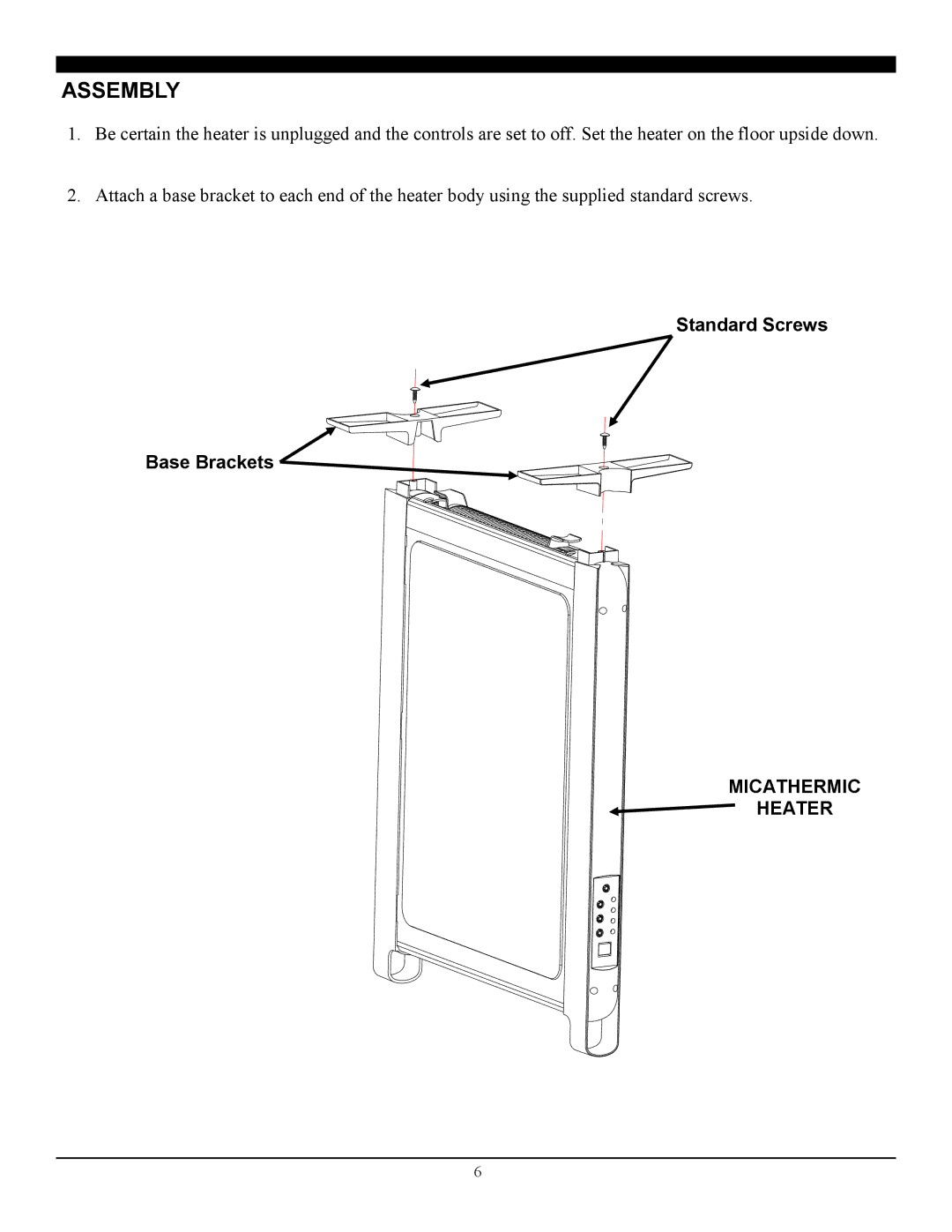 Soleus Air HM10-15-E-32 manual Assembly 