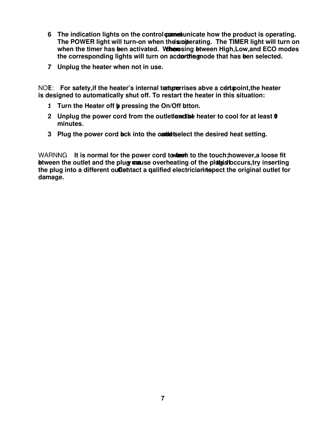 Soleus Air HM2-15R-32 owner manual 