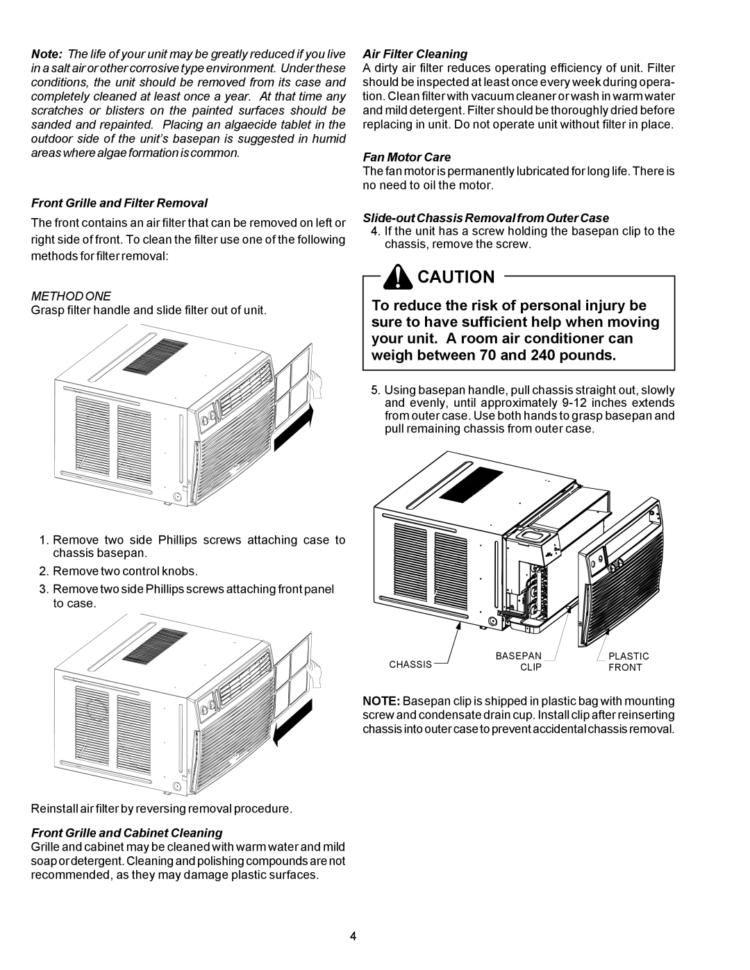 Soleus Air KC-30H / KC-35H Front Grille and Filter Removal, Front Grille and Cabinet Cleaning, Air Filter Cleaning 