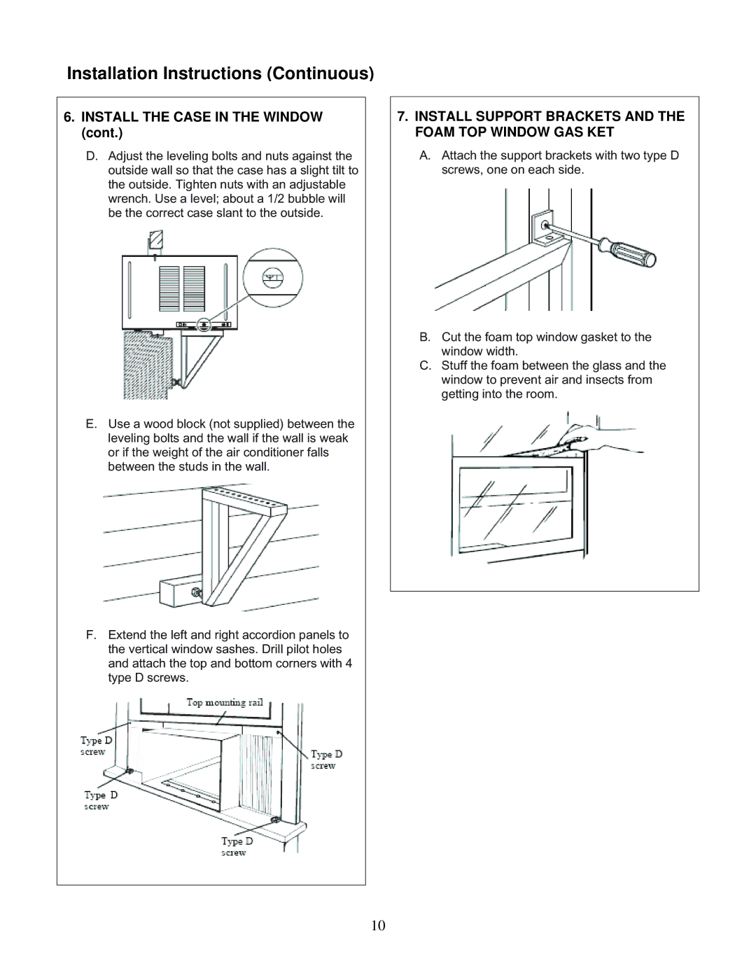 Soleus Air KC-45H Install the Case in the Window, Install Support Brackets and the Foam TOP Window GAS KET 