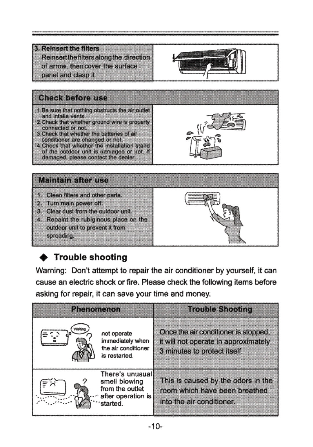 Soleus Air KFH-12/KFH-12-1, KFI-09/KFI-09-1 owner manual 