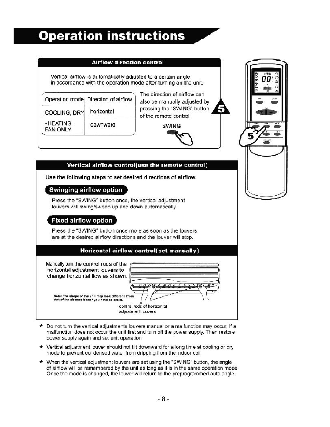 Soleus Air KFR/KFS Series manual 