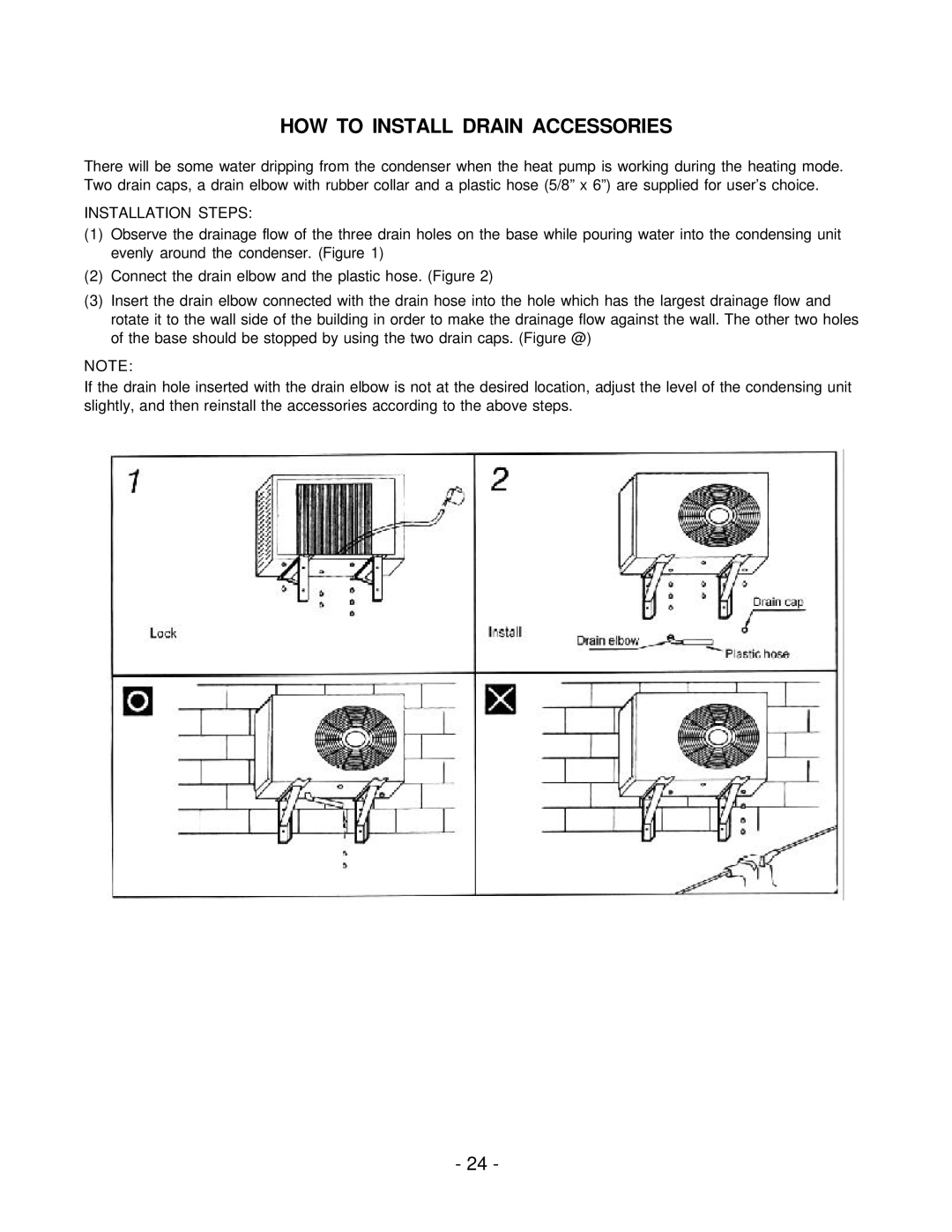 Soleus Air KFR/KFS Series manual HOW to Install Drain Accessories 