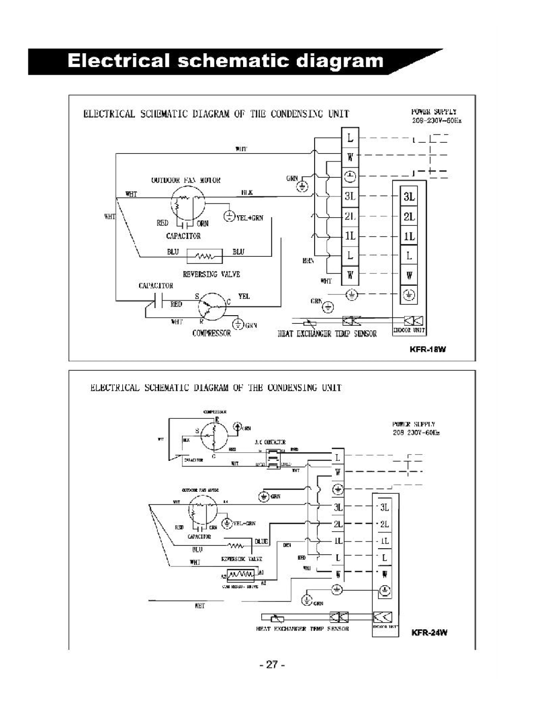 Soleus Air KFR/KFS Series manual 