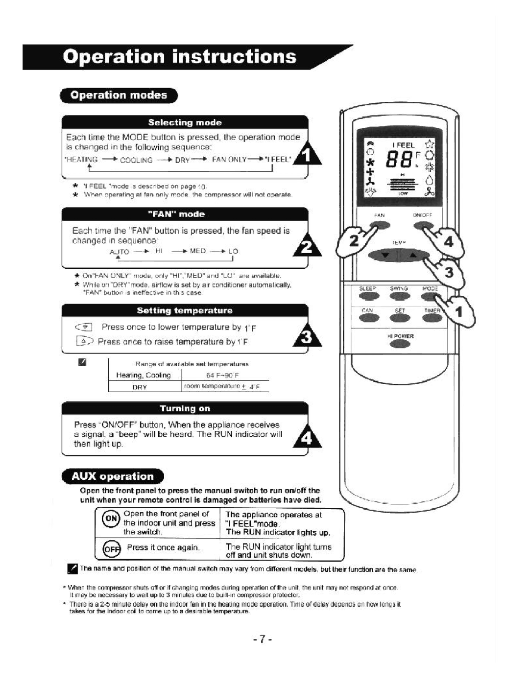 Soleus Air KFR/KFS Series manual 