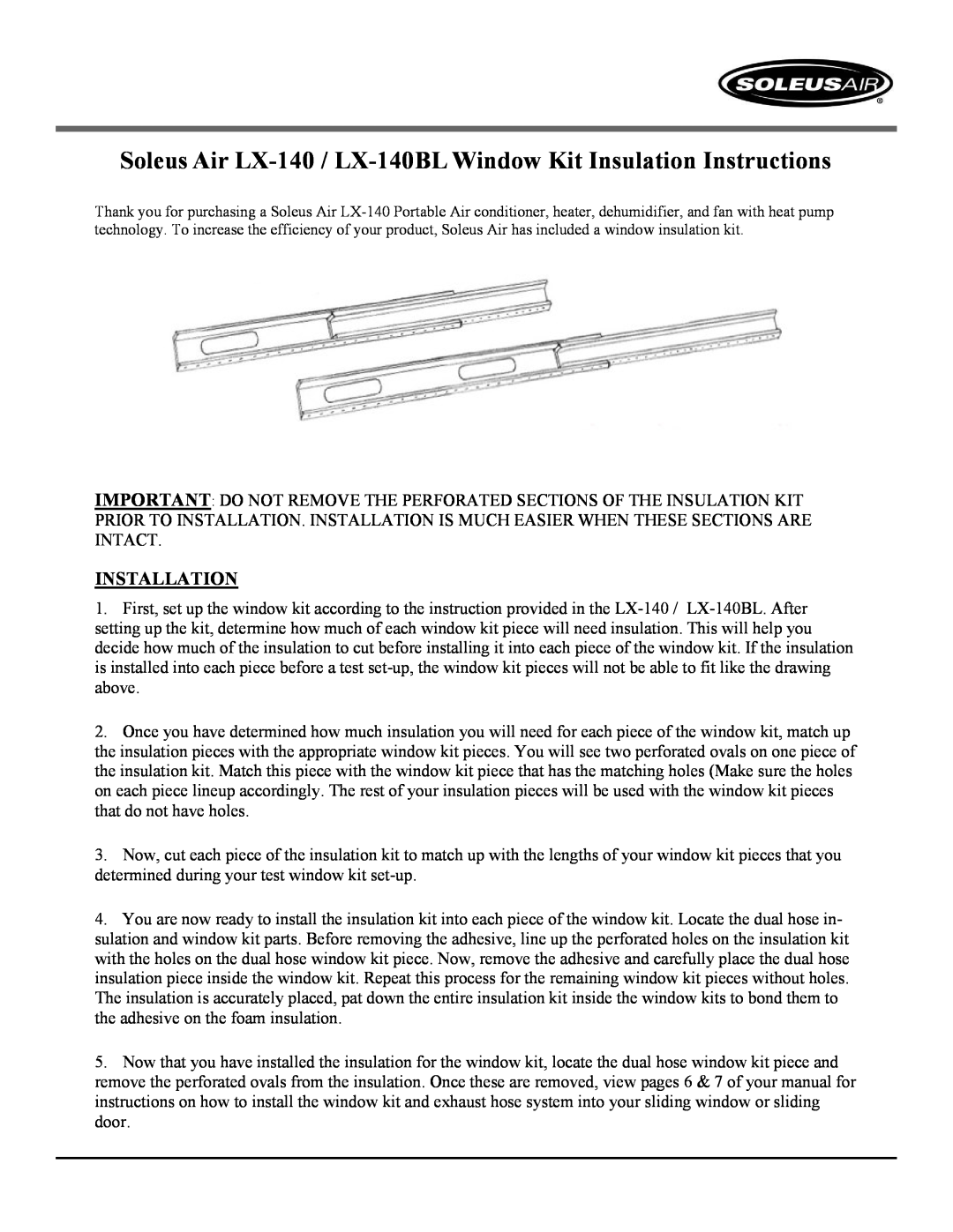 Soleus Air LX-140BL operating instructions Model No. LX-140, 14,000 BTU Portable Air Conditioner, 12,000 BTU Heat Pump 