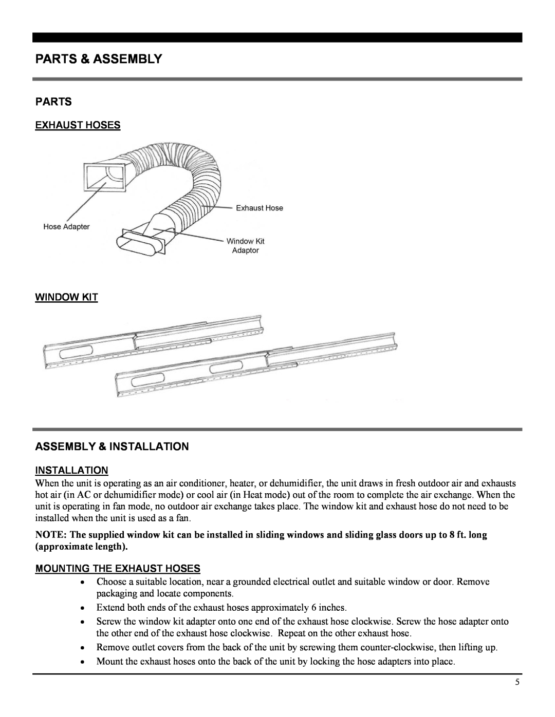 Soleus Air LX-140BL operating instructions Parts & Assembly, Assembly & Installation 