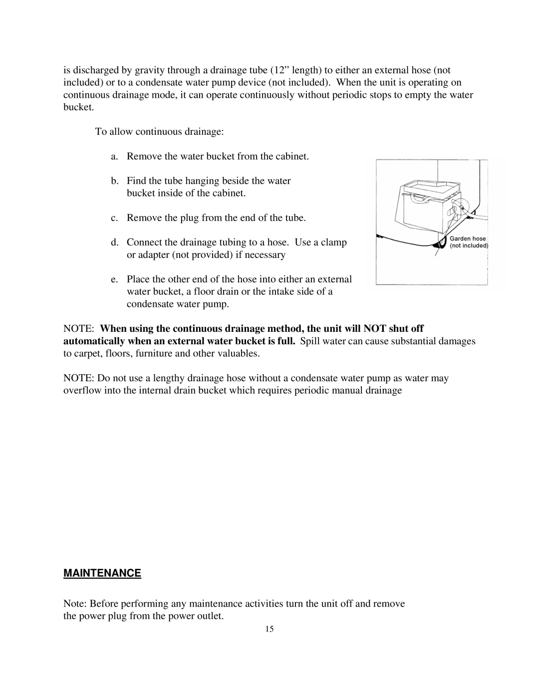 Soleus Air MA-9000AH owner manual Maintenance 