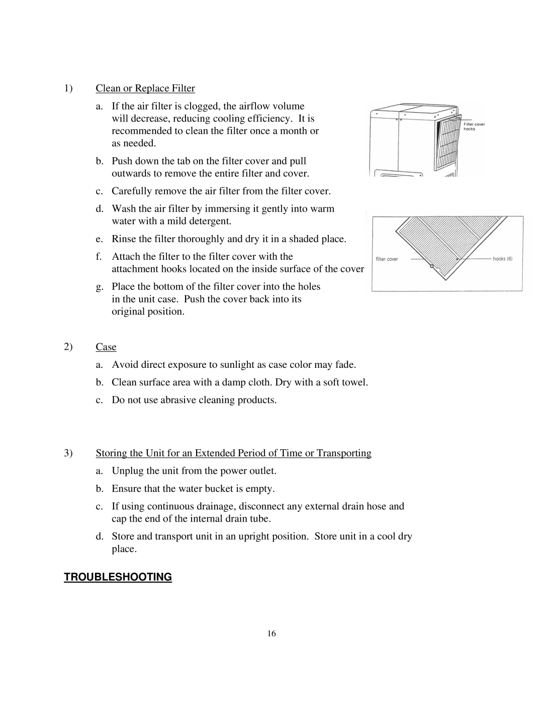 Soleus Air MA-9000AH owner manual Troubleshooting 