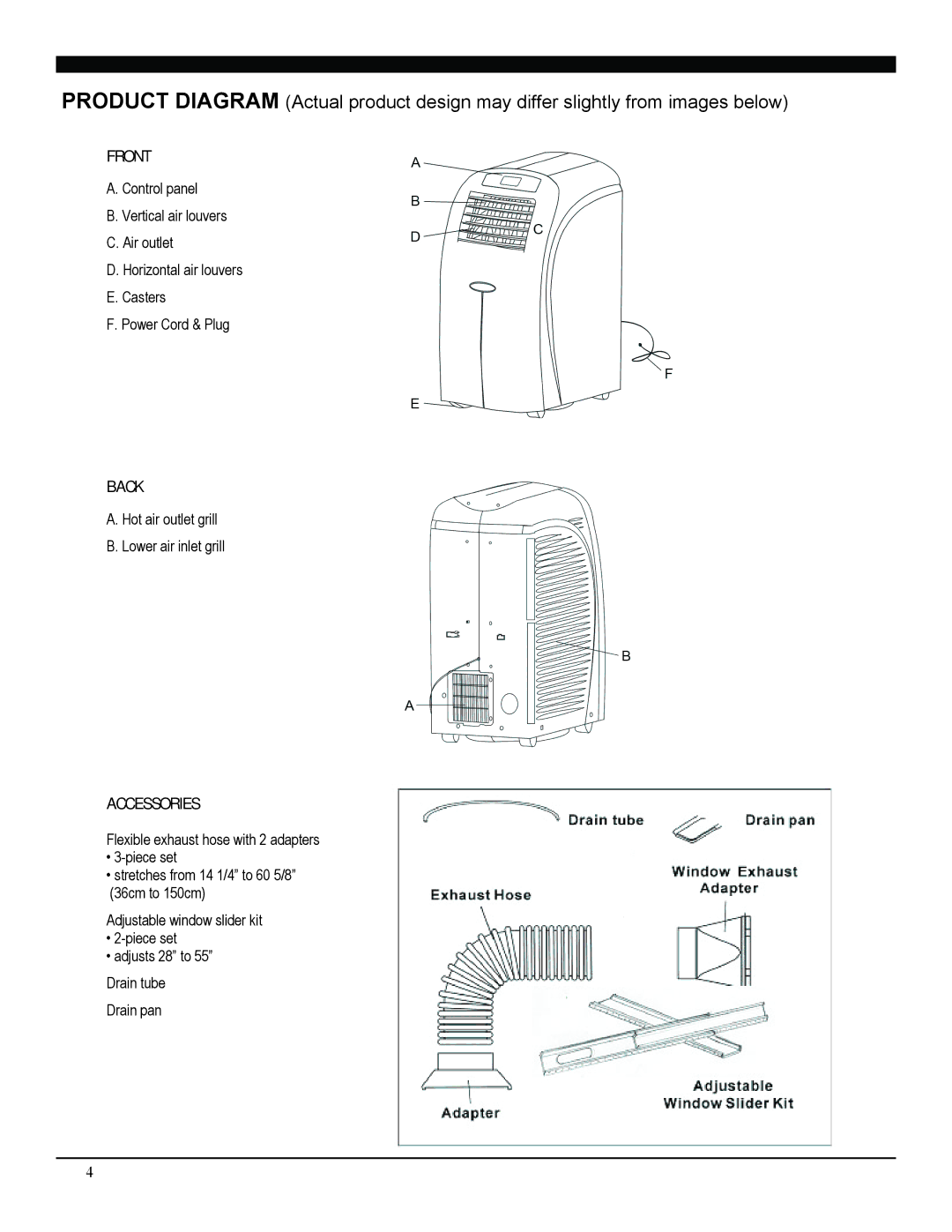 Soleus Air PE2-10R-32, PE2-08R-62 manual Back 