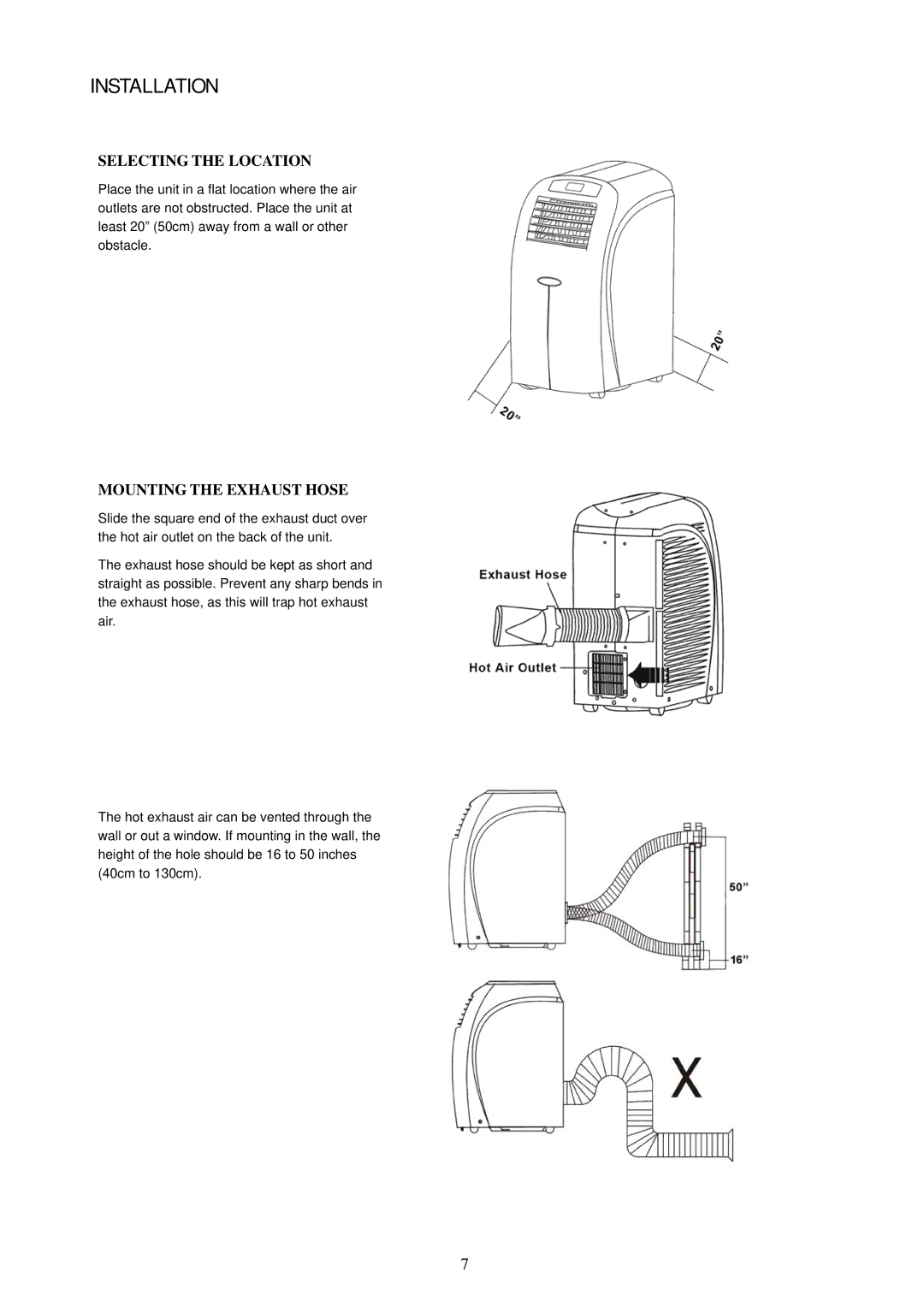 Soleus Air PH1-12R-03, PH1-10R-03, PH1-14R-03 owner manual Installation 