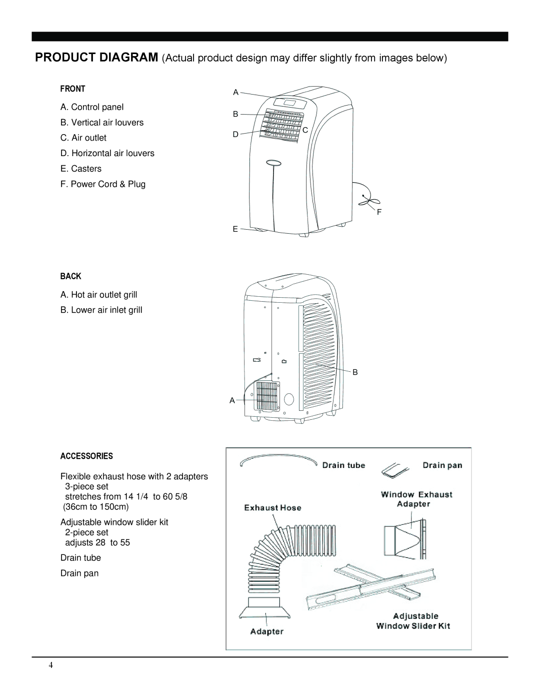 Soleus Air PH3-12R-03 manual Back 