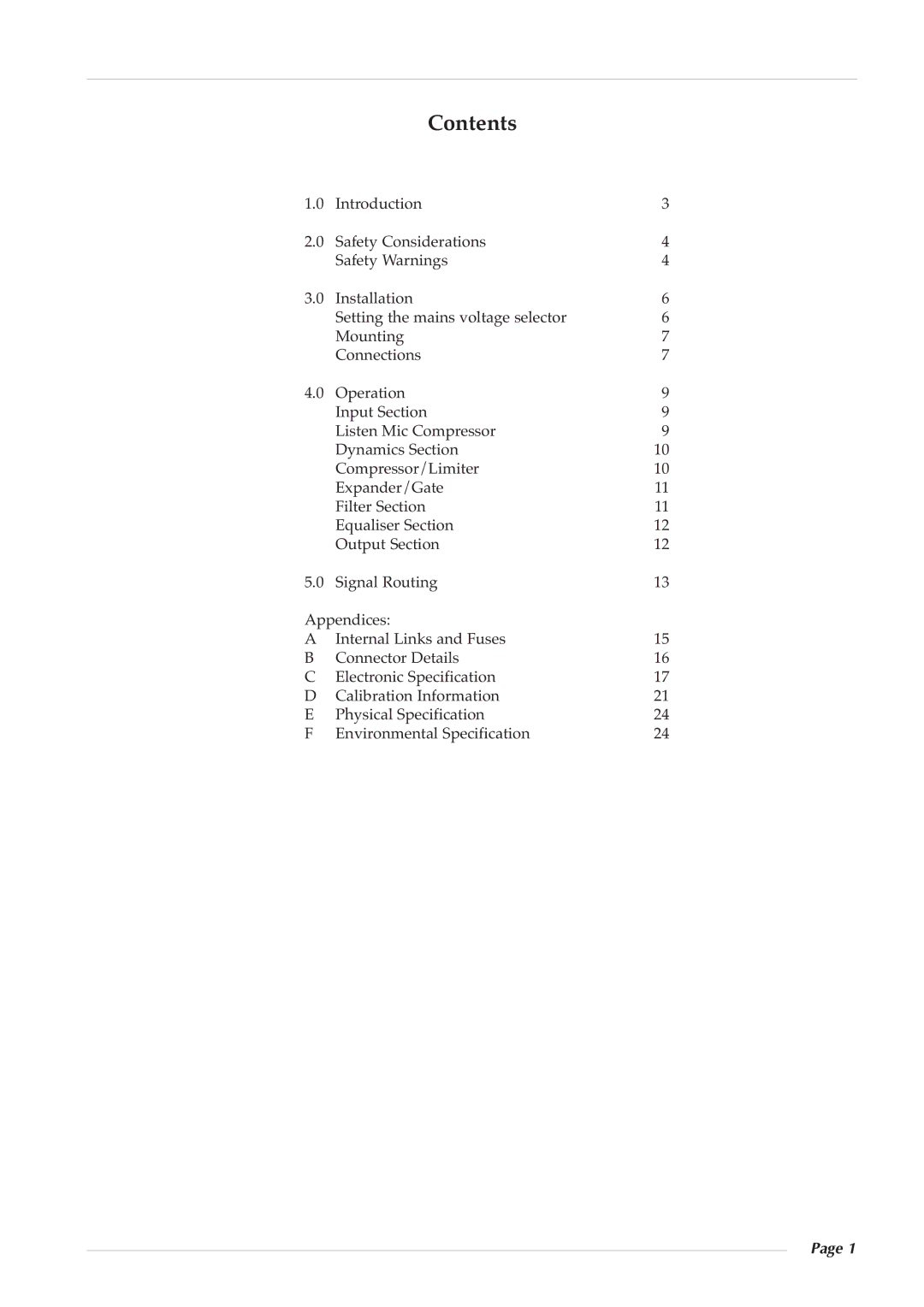 Solid State Logic 82S6XL090A owner manual Contents 