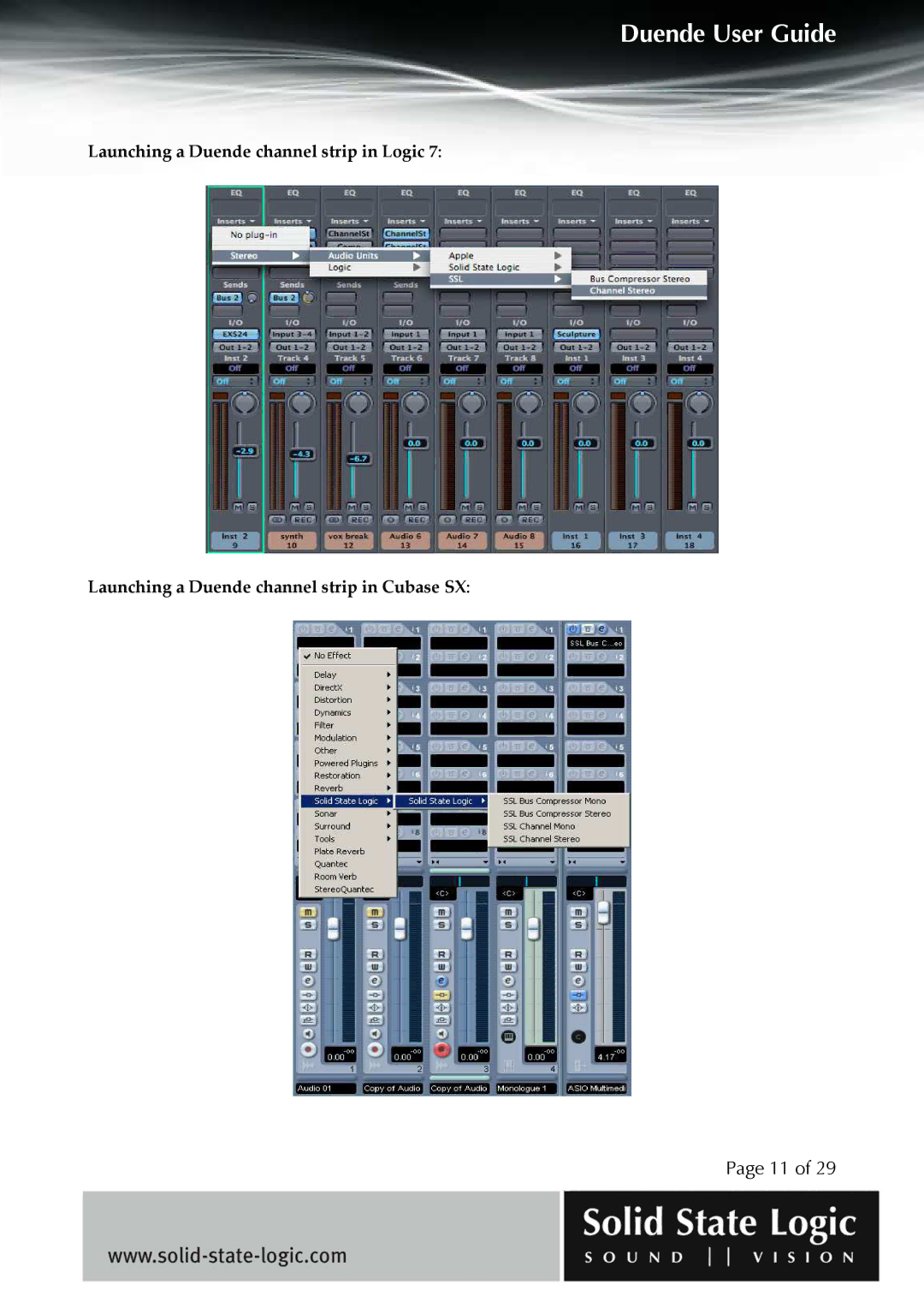 Solid State Logic DUENDE manual Duende User Guide 