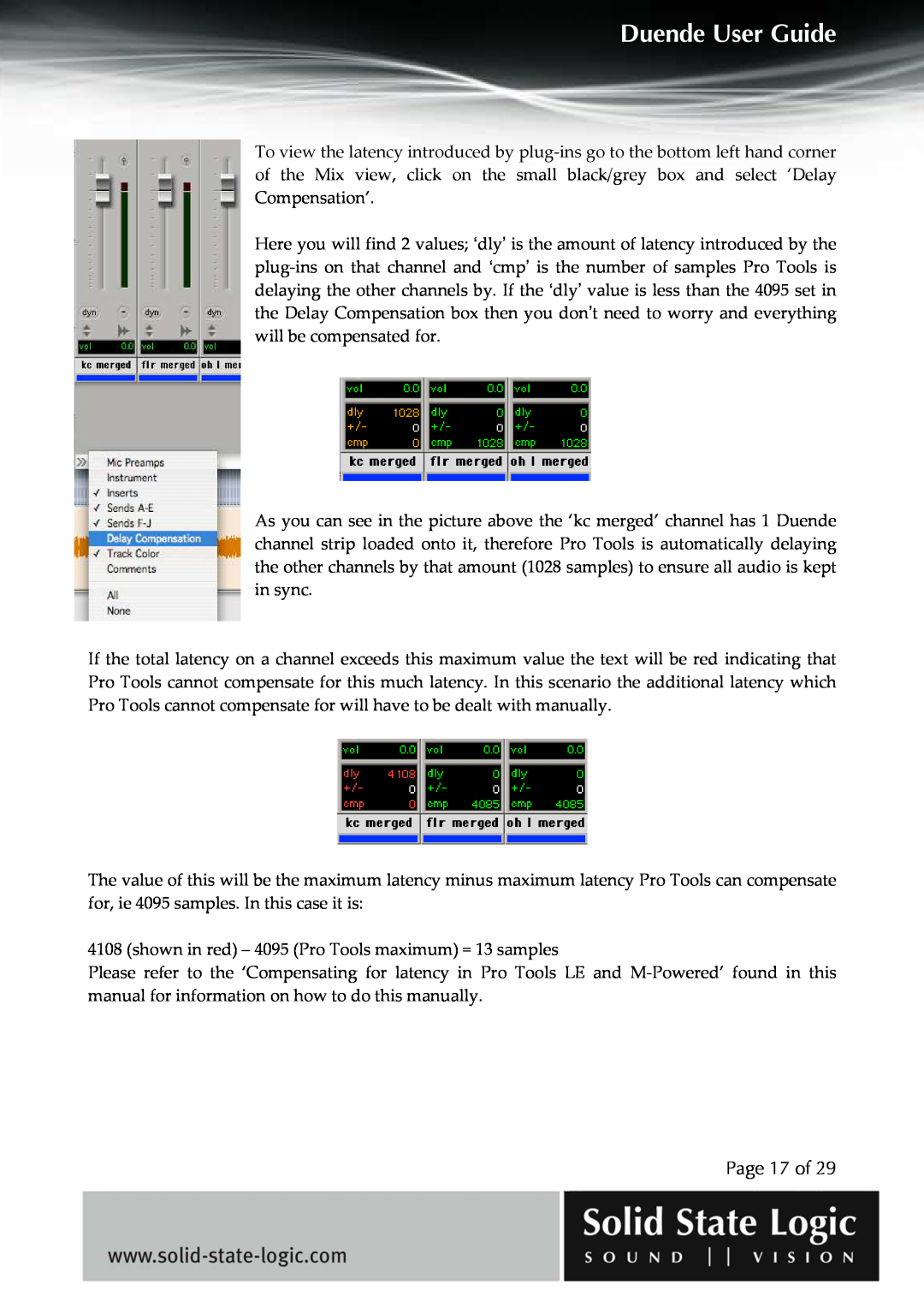 Solid State Logic DUENDE manual Page 17 of, Duende User Guide 