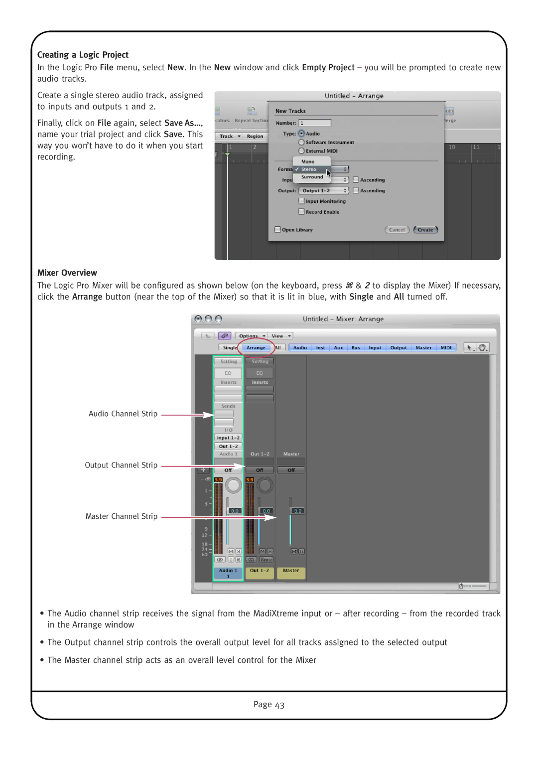 Solid State Logic MadiXtreme manual Empty Project you will be prompted to create new 