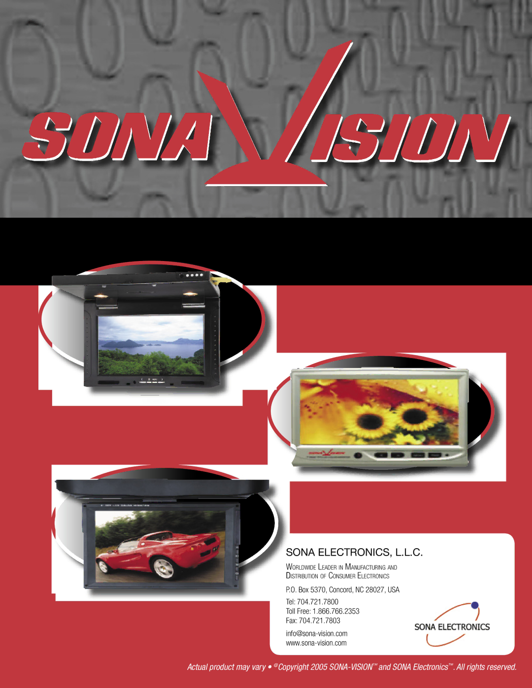 SONA Electronics SE560 manual Ona Electronics, L.L.C 