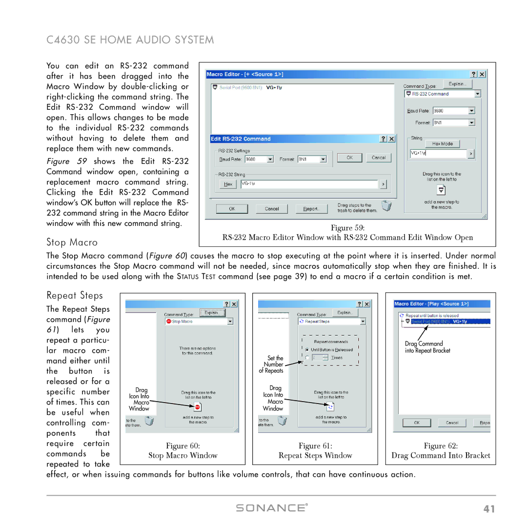 Sonance C4630 SE instruction manual Stop Macro, Repeat Steps 