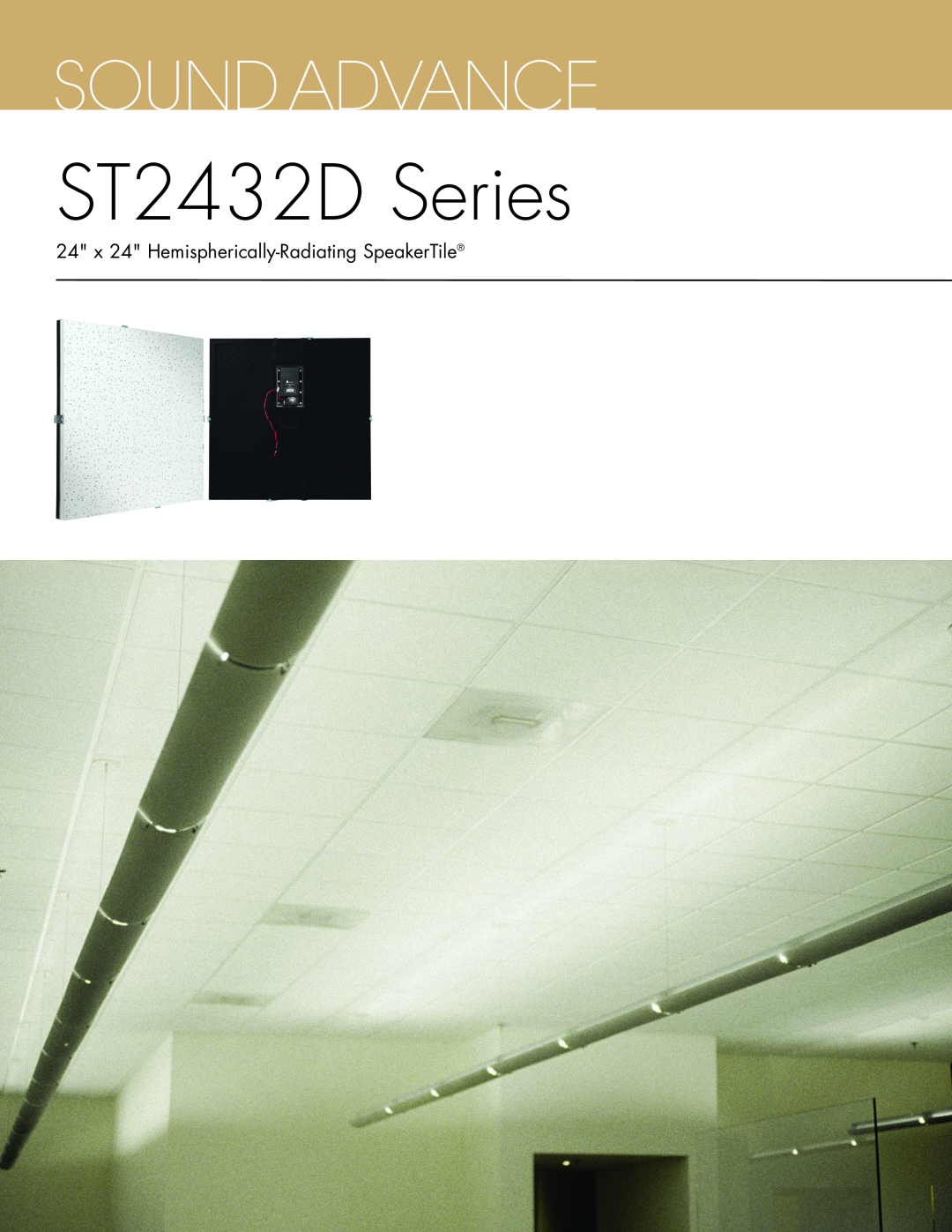 Sonance manual ST2432D Series, 24 x 24 Hemispherically-RadiatingSpeakerTile 