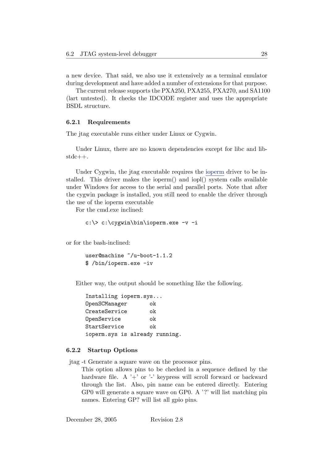 Sonic Alert 2.8 user manual Jtag system-level debugger 