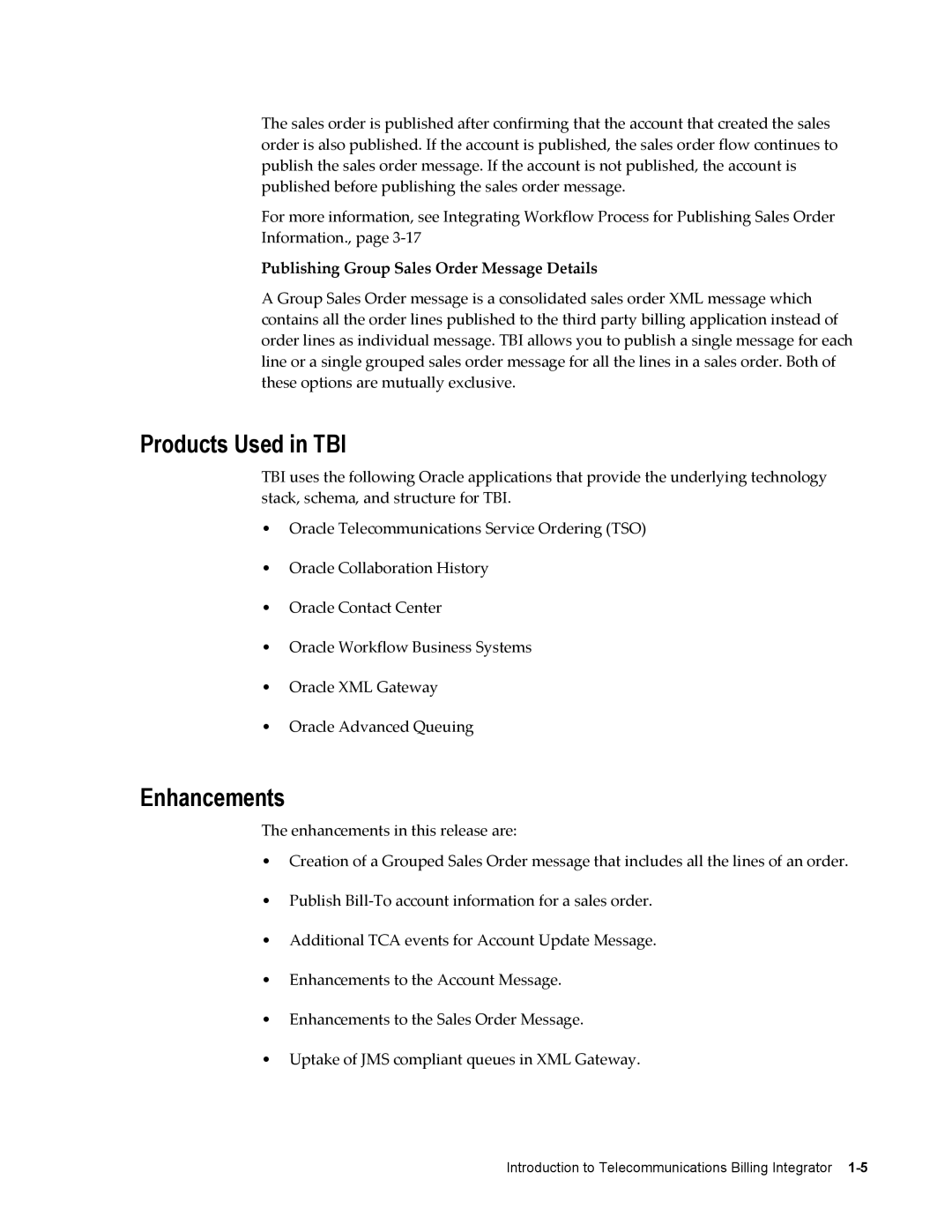 Sonic Alert B31540-02 manual Products Used in TBI, Enhancements, Publishing Group Sales Order Message Details 