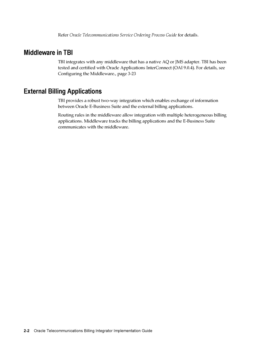 Sonic Alert B31540-02 manual Middleware in TBI, External Billing Applications 