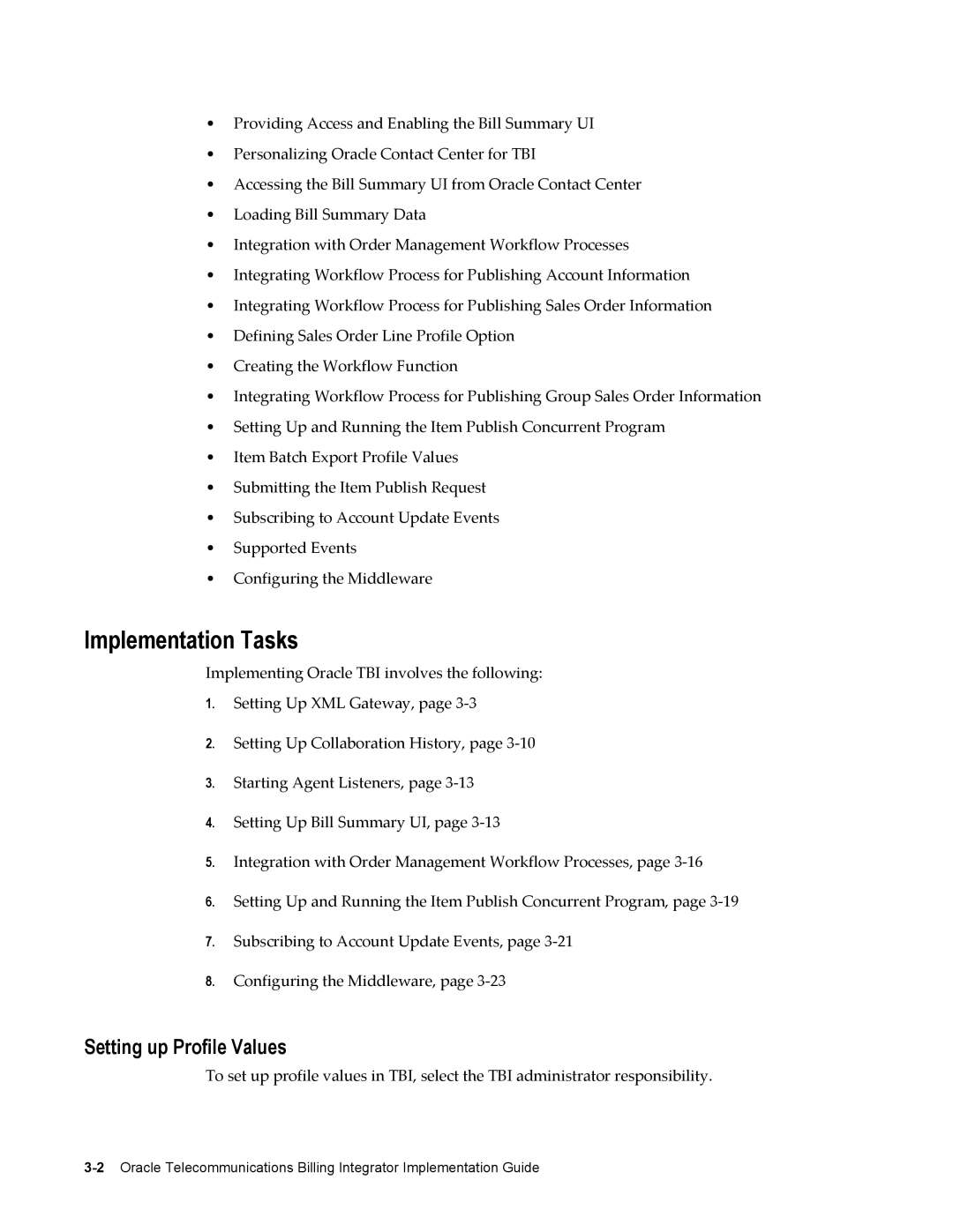 Sonic Alert B31540-02 manual Implementation Tasks, Setting up Profile Values 