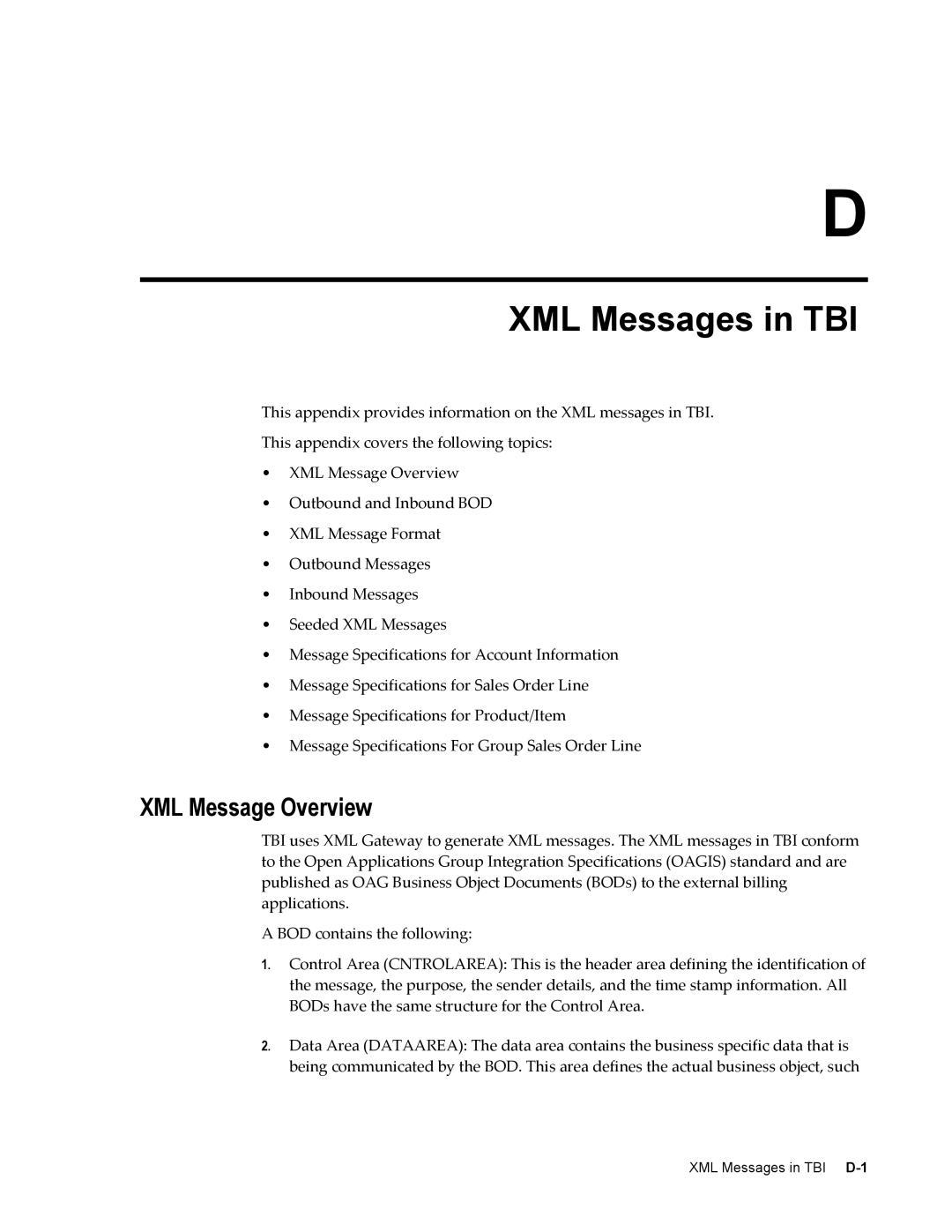 Sonic Alert B31540-02 manual XML Messages in TBI, XML Message Overview 