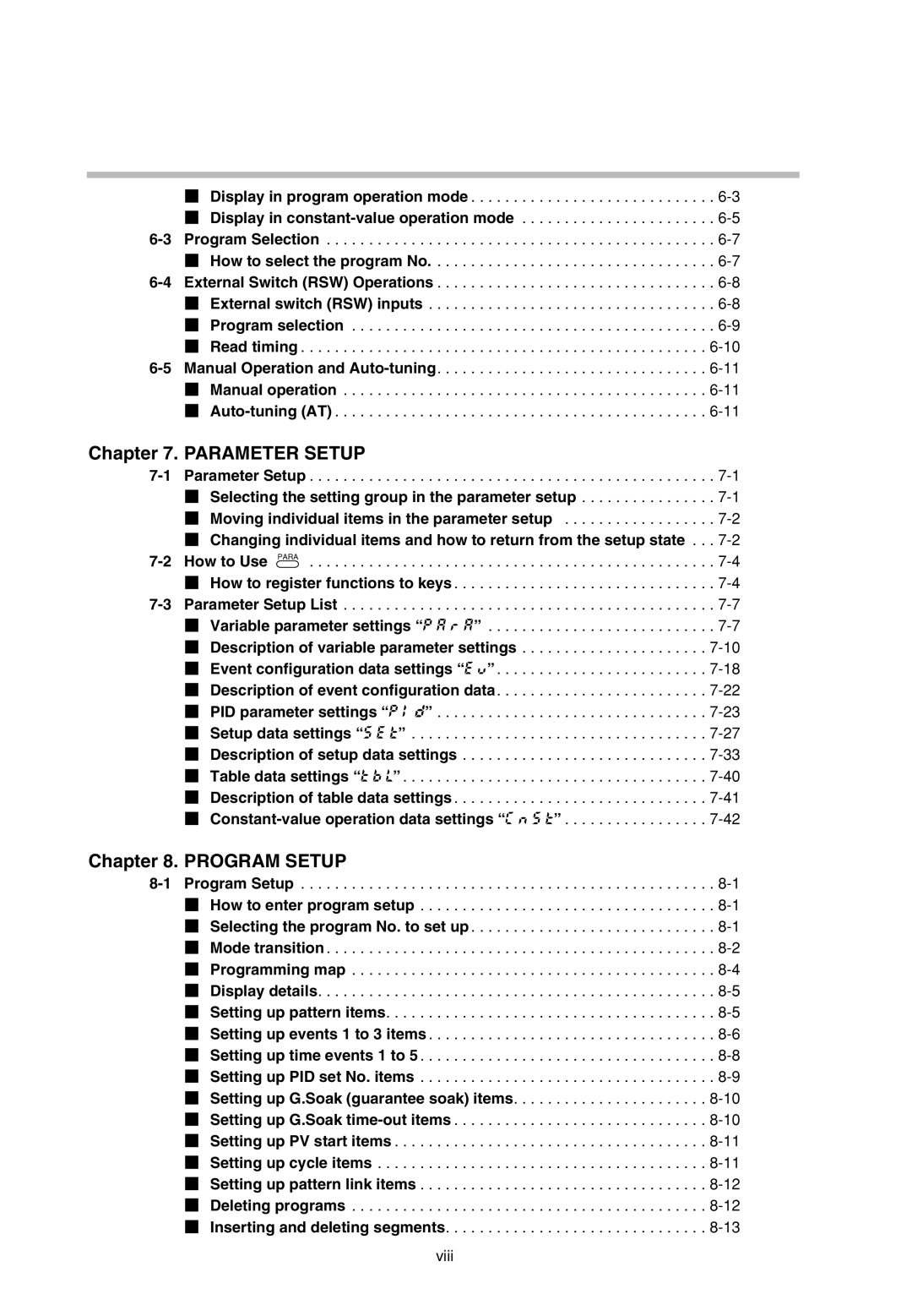 Sonic Alert DCP301 user manual Parameter Setup, Program Setup 