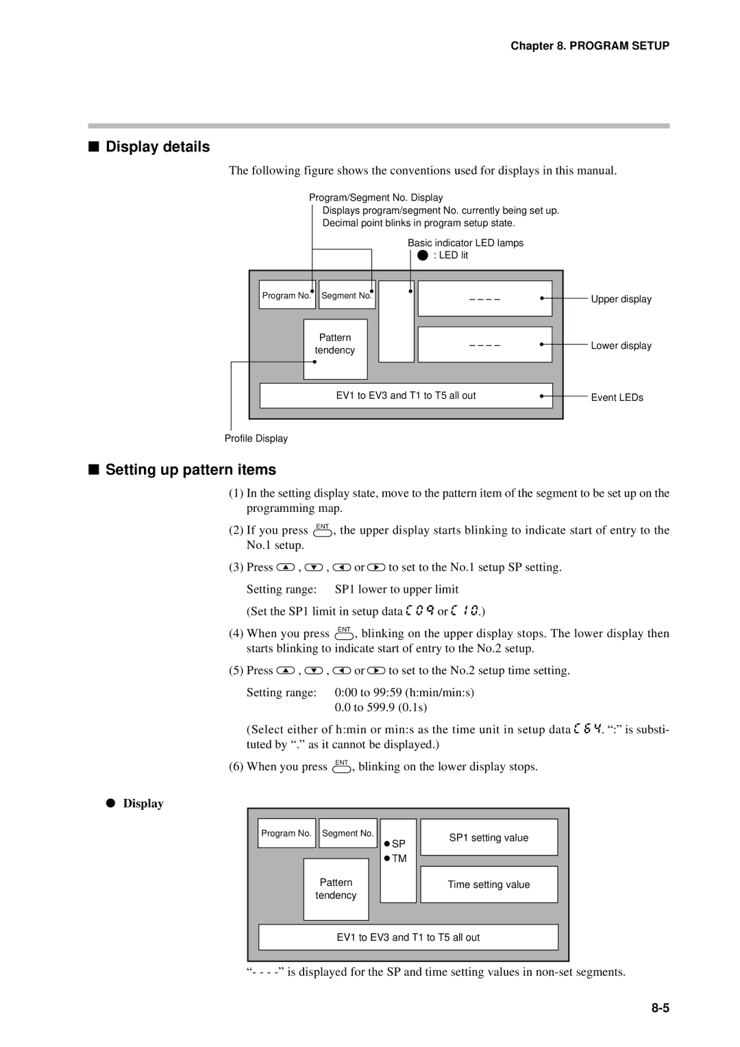 Sonic Alert DCP301 user manual Display details, Setting up pattern items 