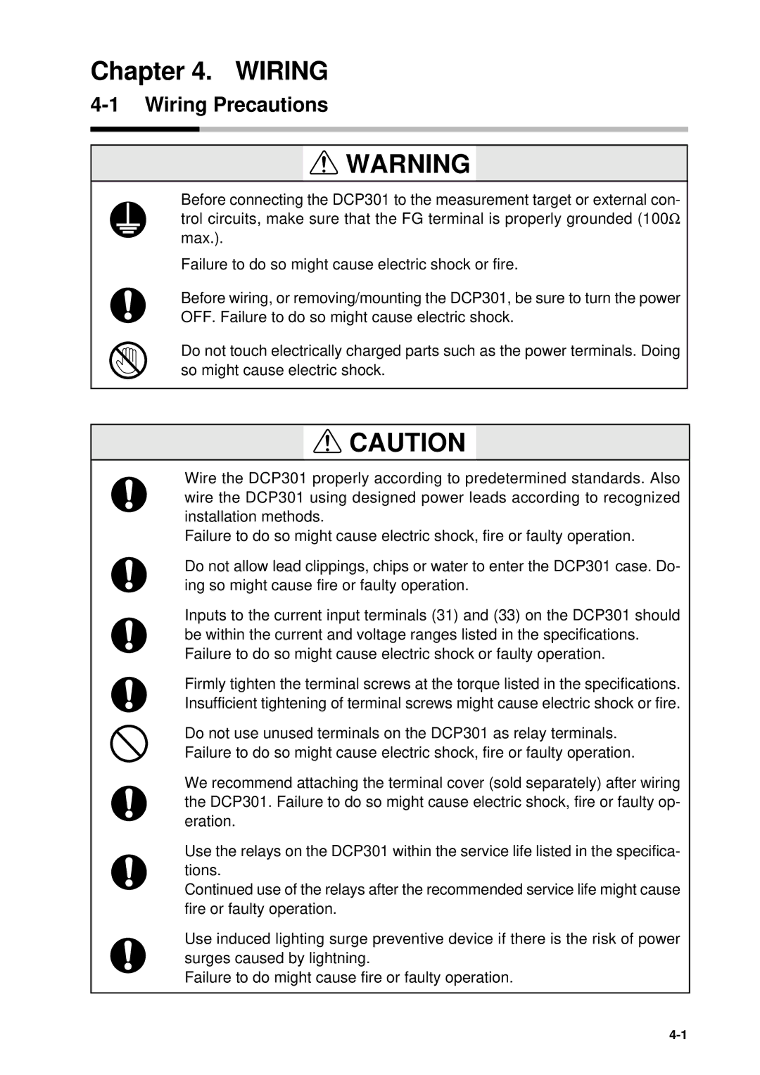 Sonic Alert DCP301 user manual Wiring Precautions 