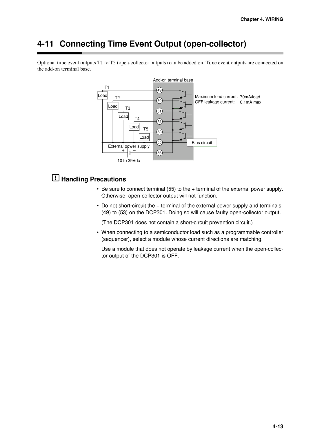 Sonic Alert DCP301 user manual Connecting Time Event Output open-collector 