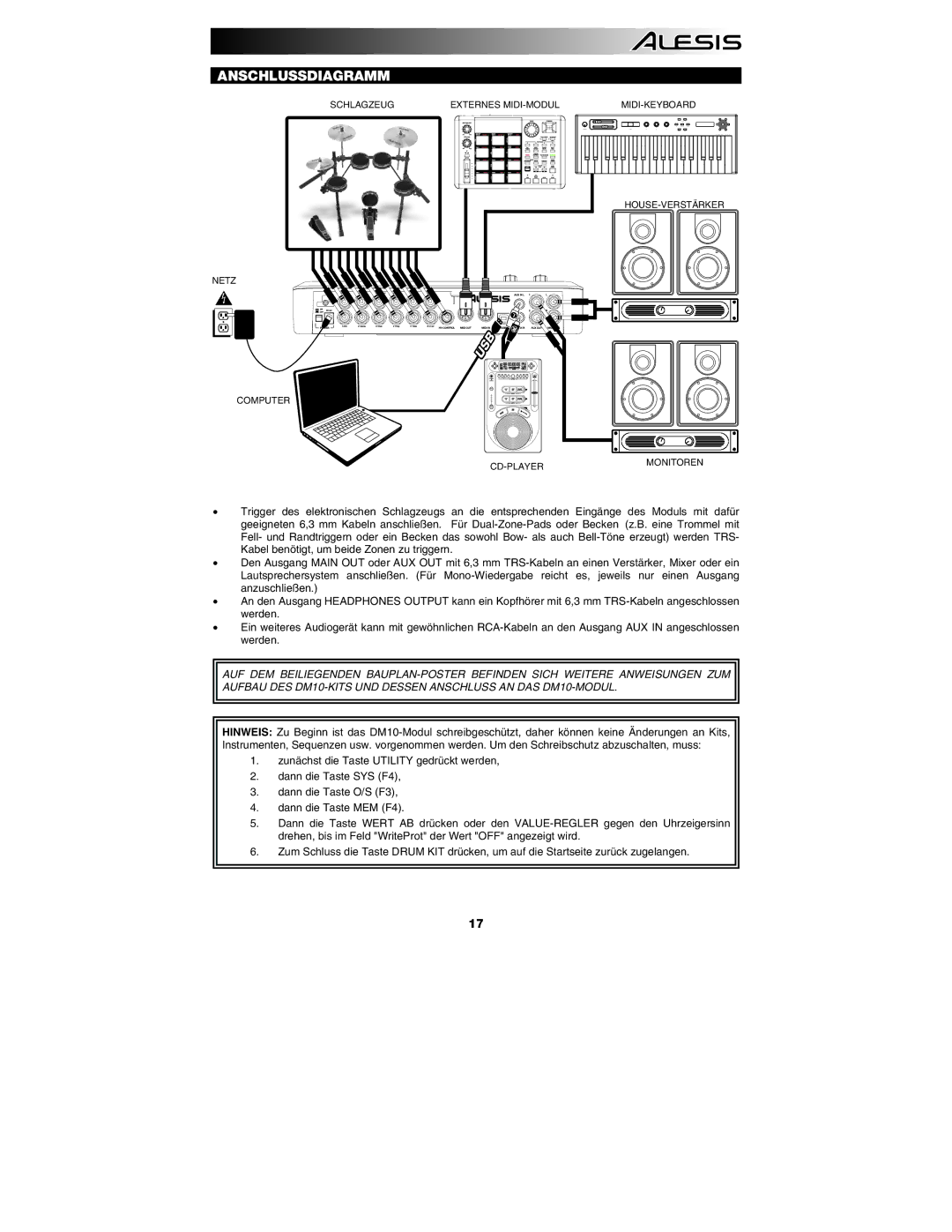 Sonic Alert DM10 quick start Anschlussdiagramm 