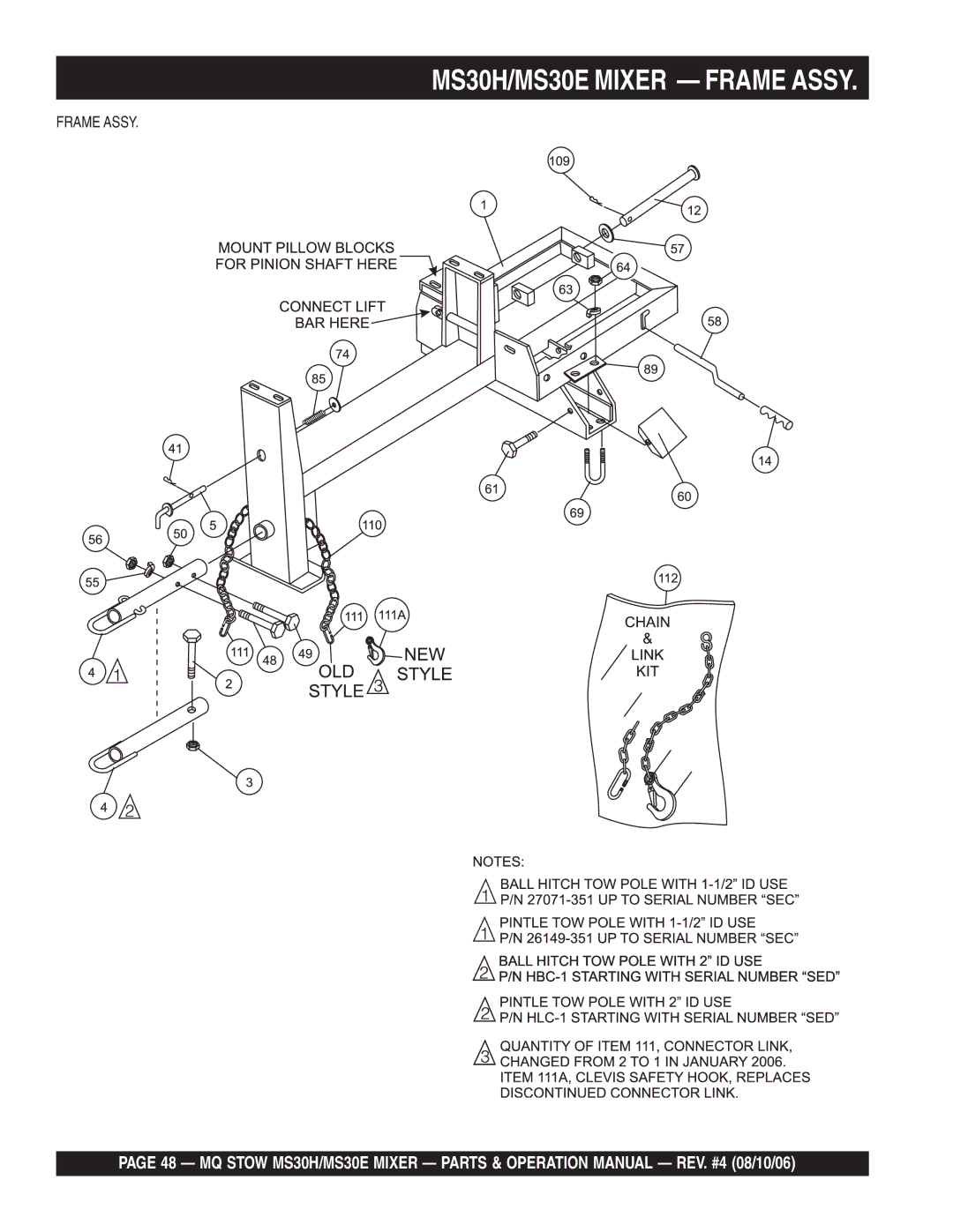 Sonic Alert manual MS30H/MS30E Mixer Frame Assy 