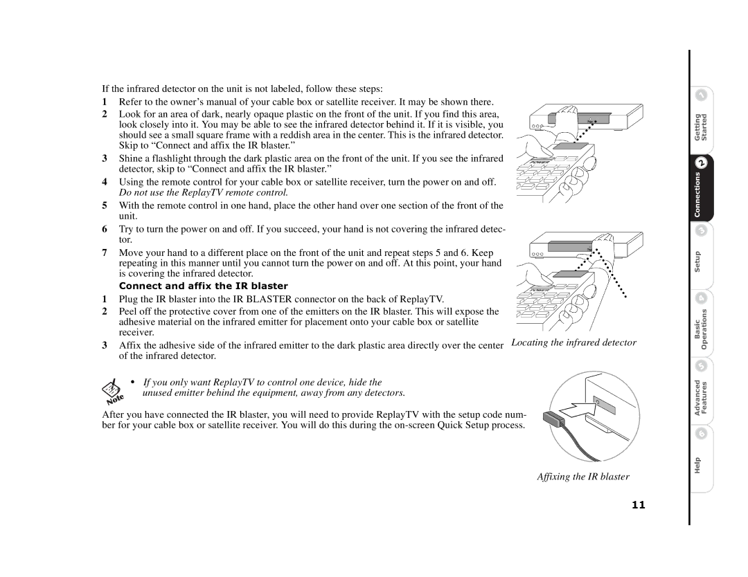 Sonic Blue 4500 manual IRBLASTERblaster 