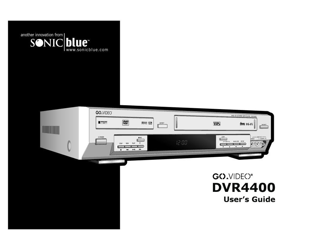 Sonic Blue DVR4400 manual 