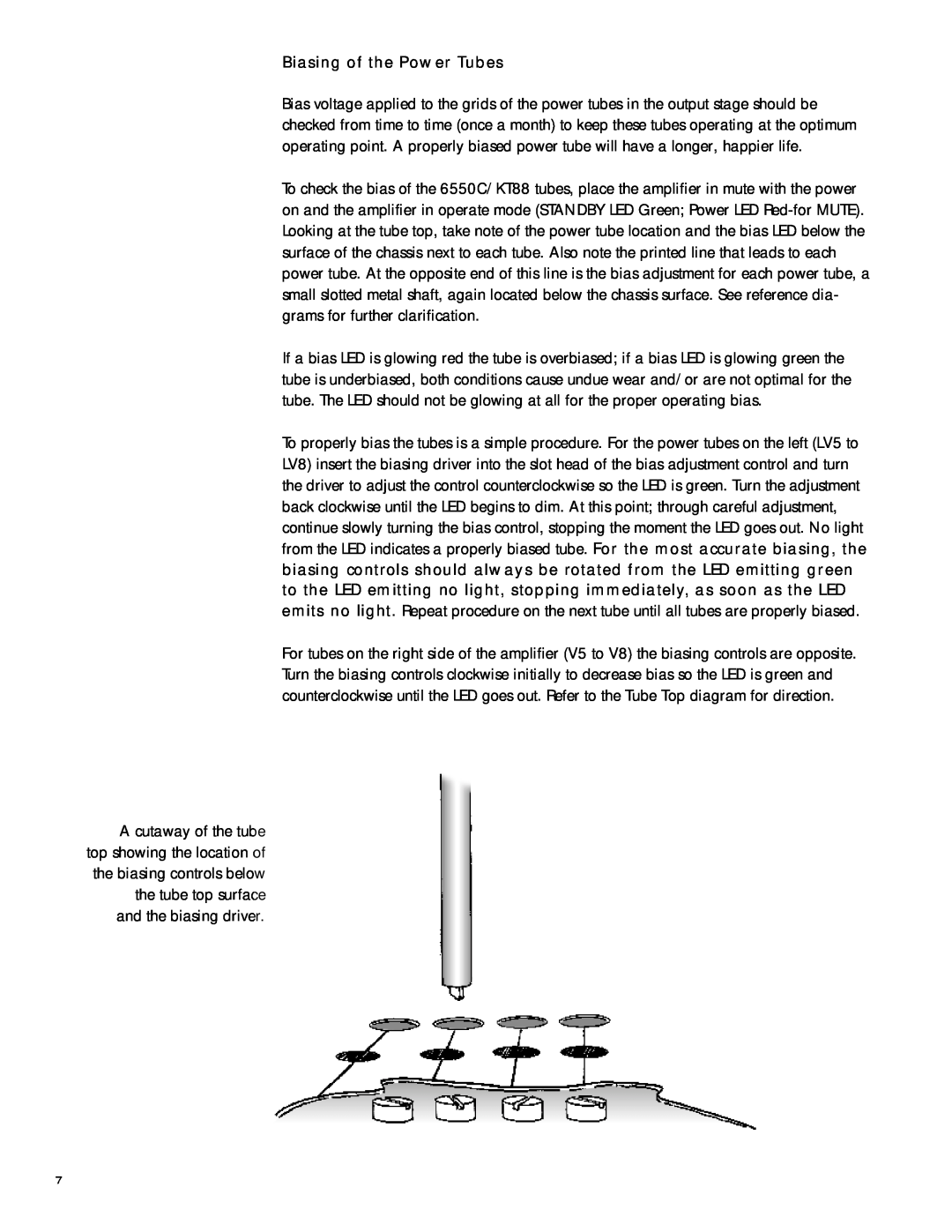 Sonic Impact Technologies Power 2 manual Biasing of the Power Tubes 