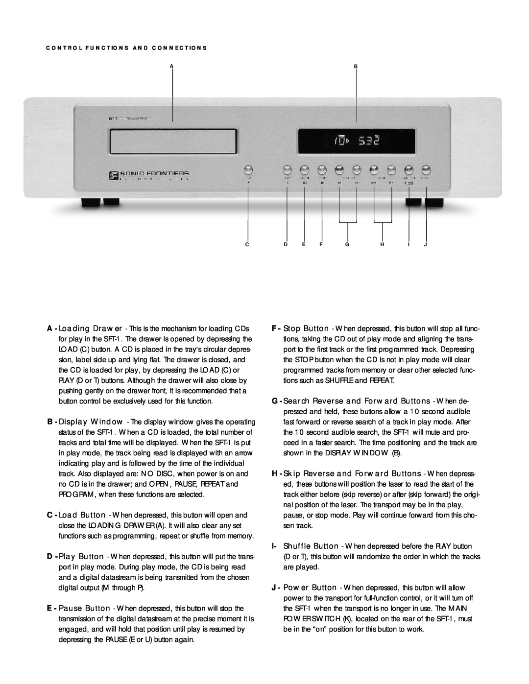 Sonic Impact Technologies SFT-1 owner manual P R O G R A M, when these functions are selected 