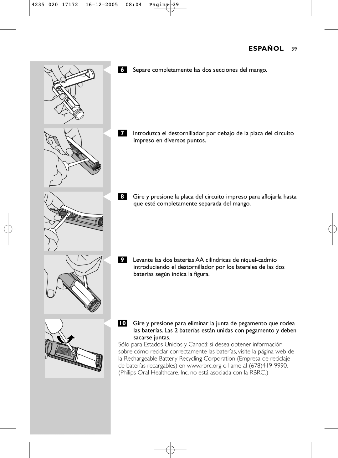 Sonicare e5000 manual Español 