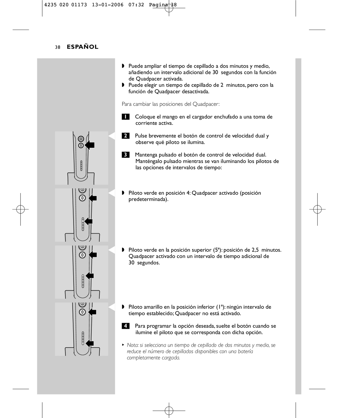 Sonicare e7000 manual Español 