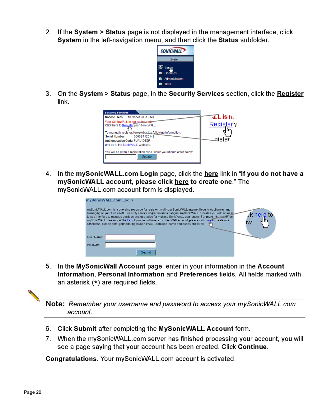 SonicWALL 170 manual 