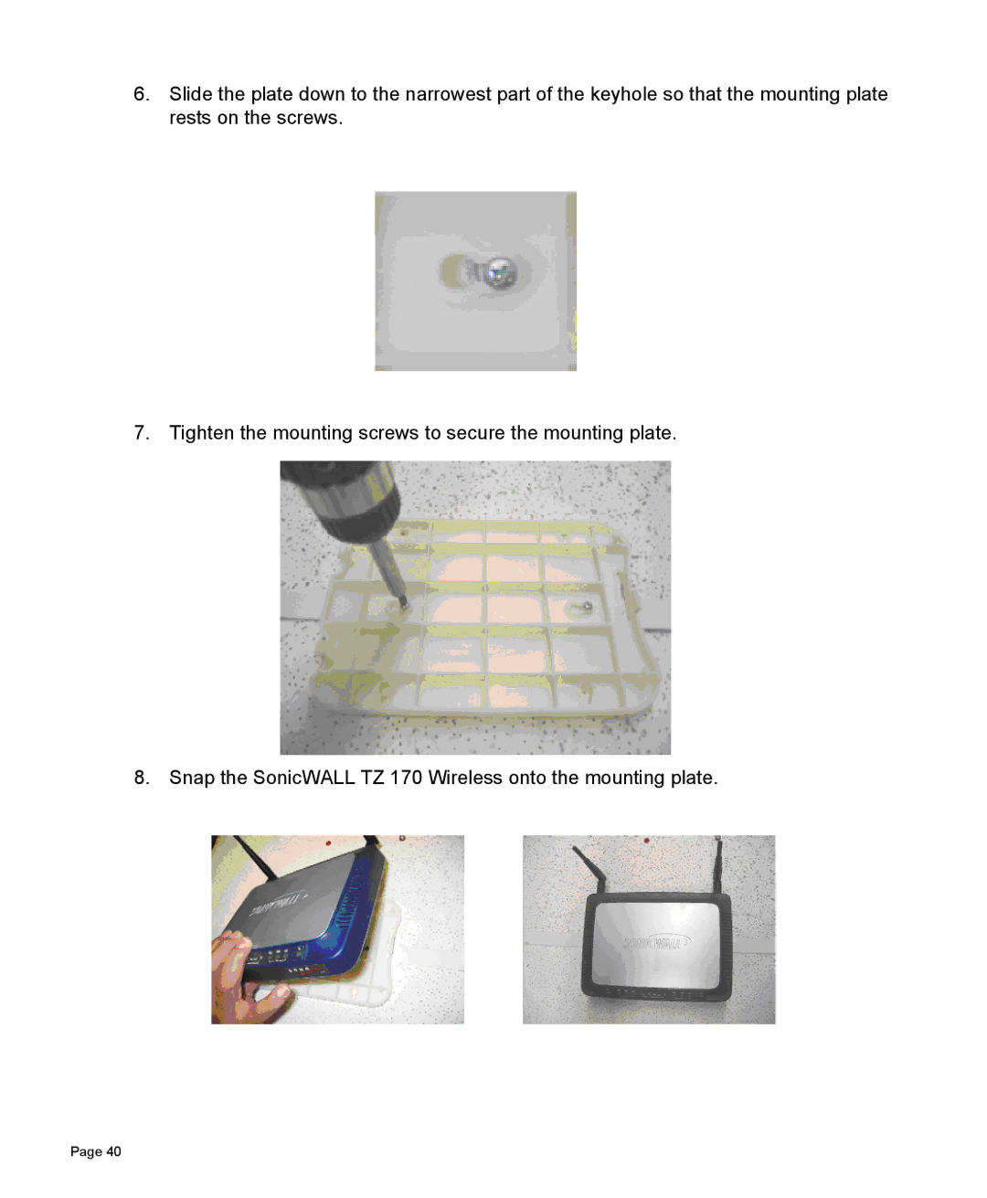 SonicWALL 170 manual 