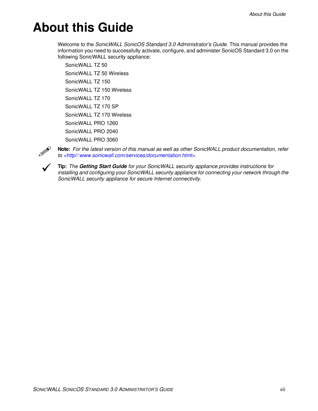 SonicWALL 3 manual 