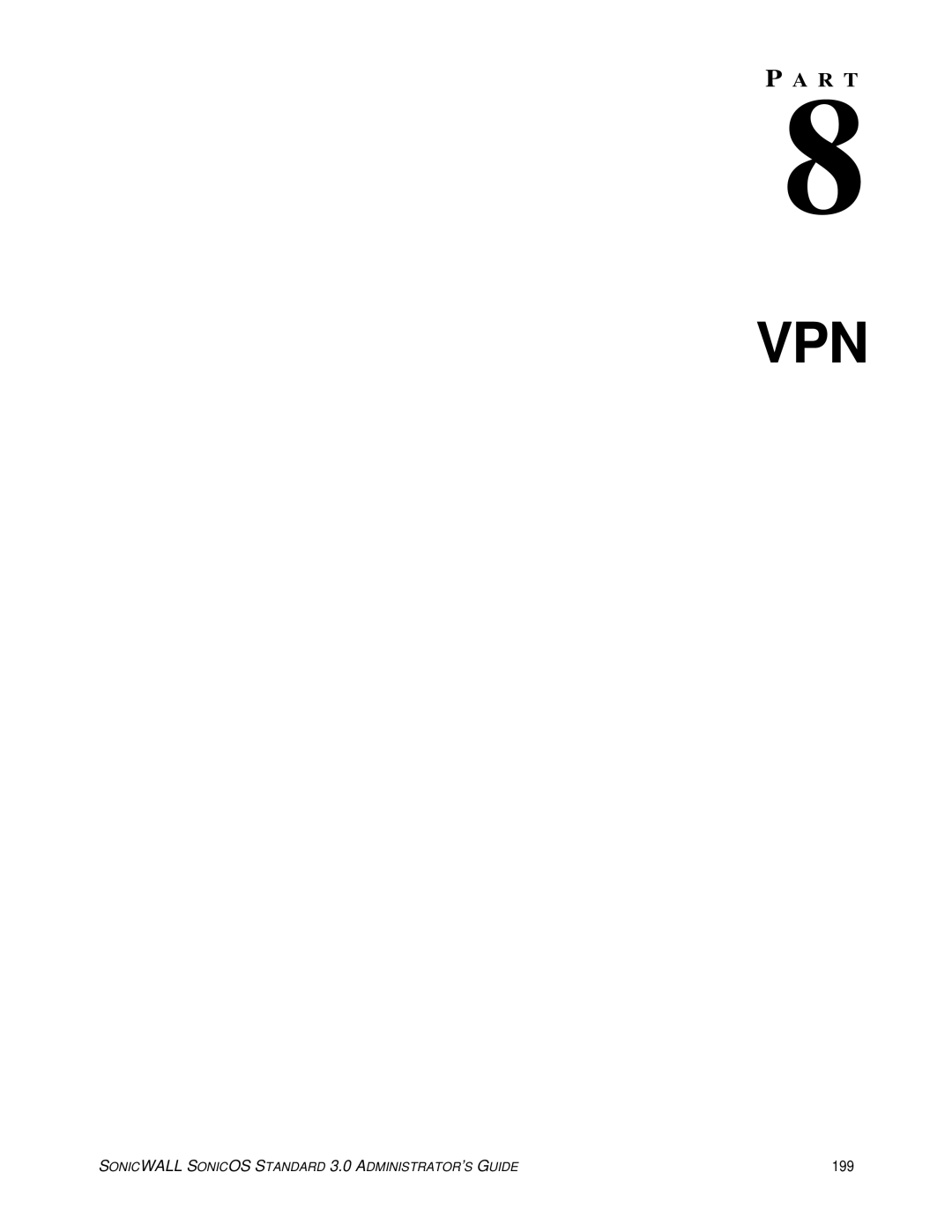 SonicWALL 3 manual Vpn, 199 