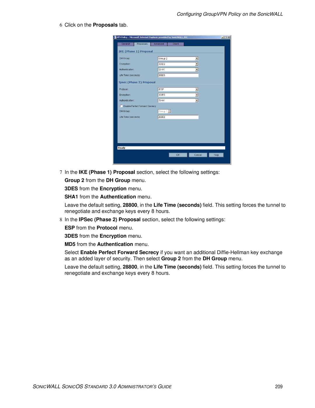 SonicWALL 3 manual 209 